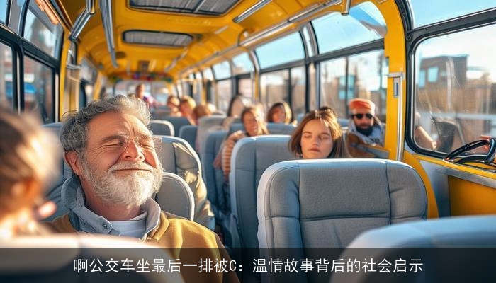 啊公交车坐最后一排被C:温情故事背后的社会启示 啊公交车坐最后一排被C:温情故事背后的社会启示