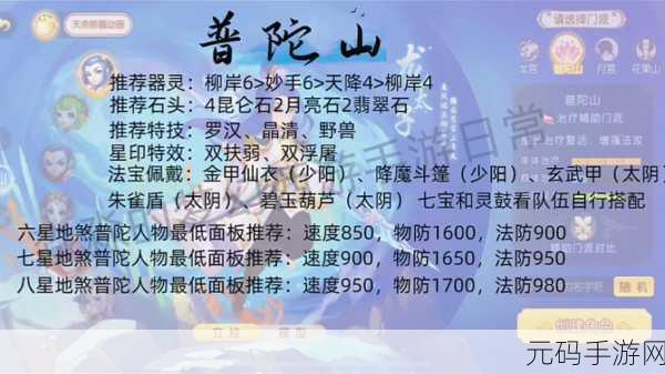 梦幻西游手游,普陀山门派技能深度探秘