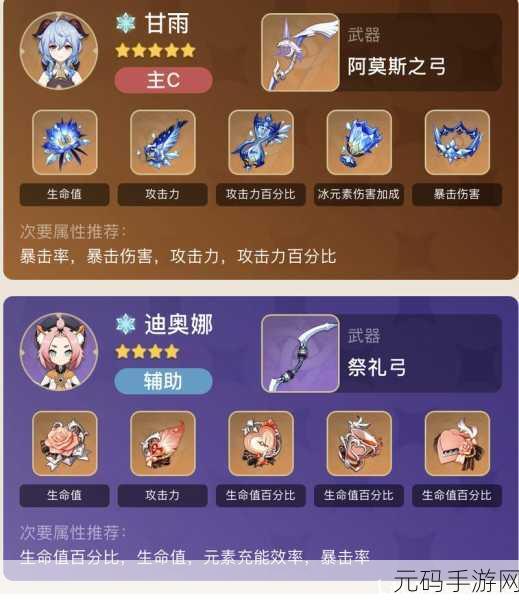 原神夏洛蒂圣遗物搭配秘籍,助你战力飙升