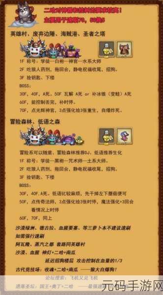 手游资讯指令,不思议迷宫阿瓦隆要塞深度攻略心得解析