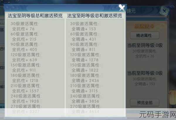 诛仙手游法宝精进技巧全解析