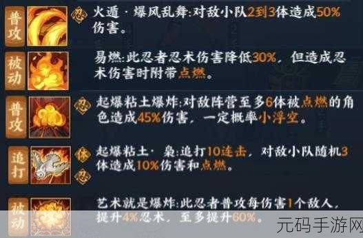 火影忍者OL手游笕堇深度解析及阵容搭配推荐