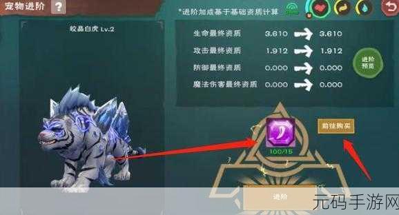 手游资讯，揭秘创造与魔法剑齿虎王饲料制作秘籍