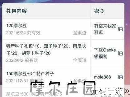 摩尔庄园手游神奇密码大揭秘，独家分享与深度解析