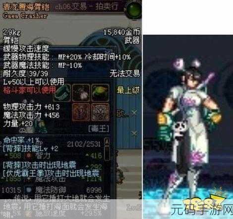手游资讯，深入解析地下城与勇士忍者防具选择指南