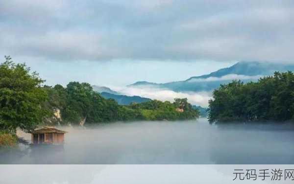 桃花洞口已是溪水潺潺的景象：1. 潺潺溪水映桃花，春意盎然的山间秘境