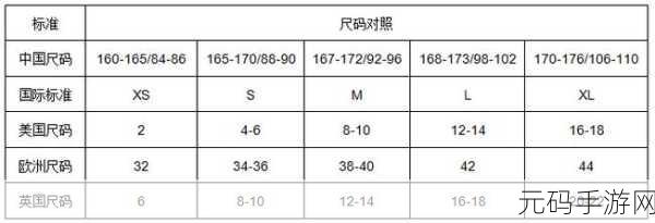 亚洲尺码与欧洲尺码对照工具箱：亚洲与欧洲尺码转换指南：让购物无忧的完美选择