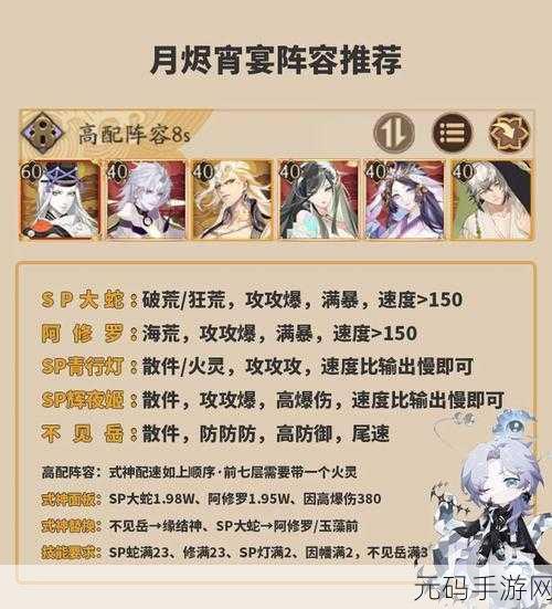 阴阳师御灵通关阵容配置全攻略,助你驰骋阴阳两界