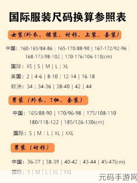 欧洲尺码和亚洲尺码的由来：探讨欧洲与亚洲服装尺码的起源与差异分析
