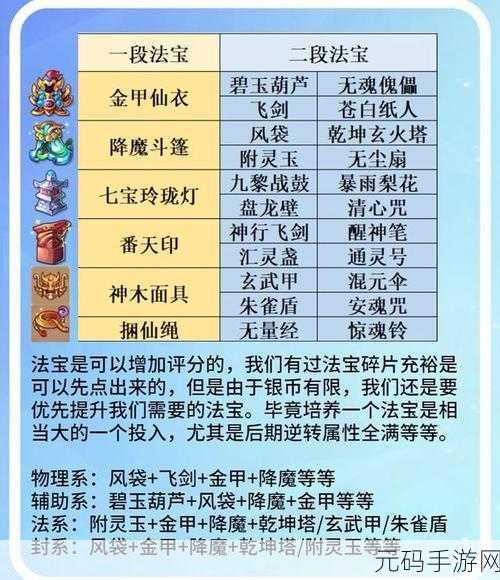 梦幻西游，五庄观法宝选择秘籍大揭秘