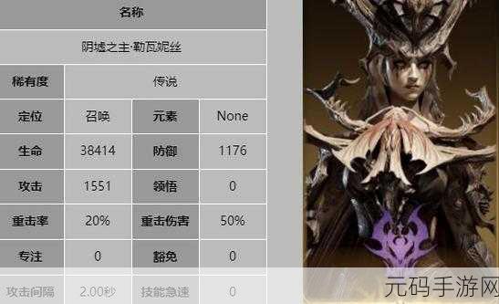 龙息神寂荆棘之女瓦妮雅技能全解析