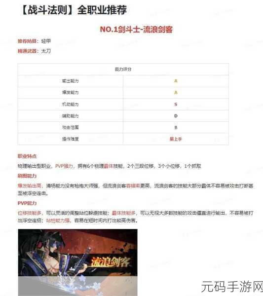 地下城与勇士手游，职业选择全攻略，助你驰骋阿拉德大陆