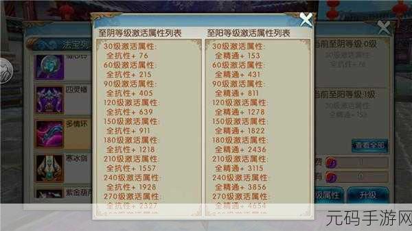 诛仙手游法宝精进策略深度解析，解锁战力飙升的密钥
