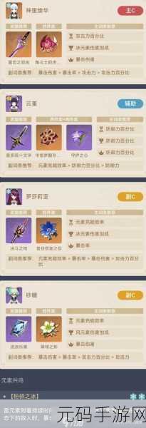 原神神里绫华圣遗物刷取攻略，打造顶级冰系输出的必备指南
