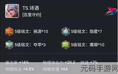 王者荣耀百里守约2024最新出装攻略