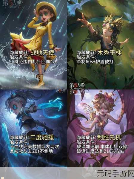 手游资讯,第五人格求生者角色深度解析,助你游戏更胜一筹