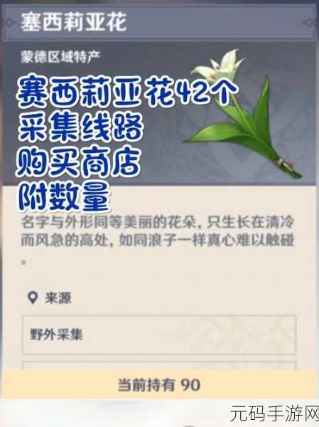 原神塞西莉亚花详细获取攻略分享