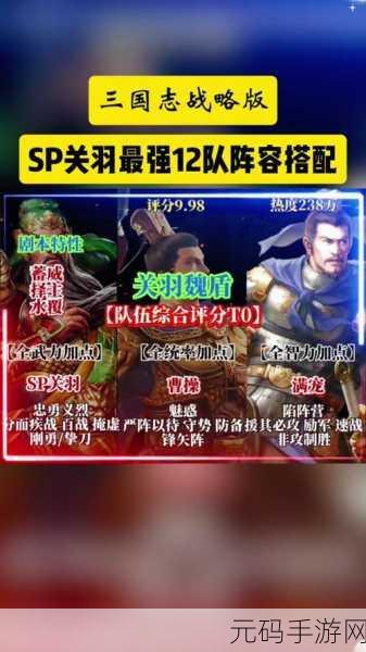 三国志战略版关羽主将阵容搭配推荐
