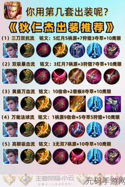 王者荣耀狄仁杰最强出装攻略，下单六神装推荐