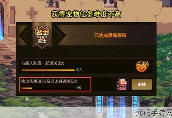 DNF 手游宠物获取秘籍与属性加成大揭秘