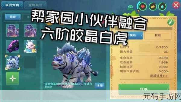 手游资讯,创造与魔法白虎合成全攻略