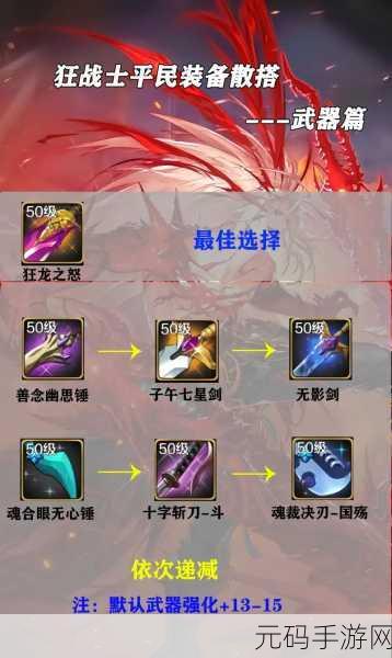 DNF手游神话装备排名图深度解析,助力玩家精准定位顶级装备