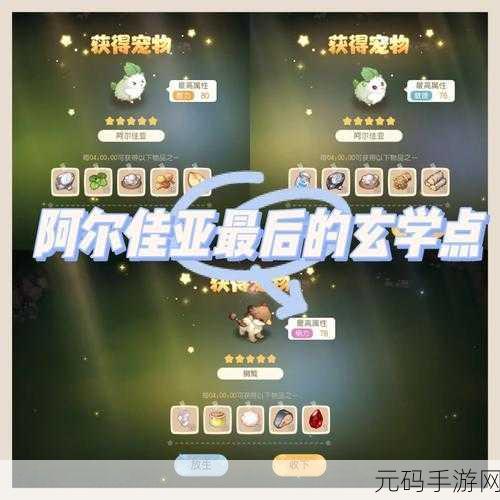 奥比岛手游阿尔佳亚获取全攻略,珍稀宠物的捕捉与培养