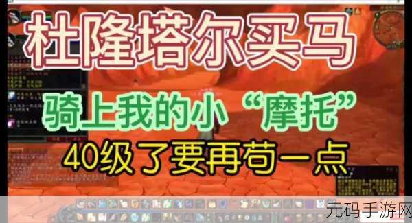 魔兽世界怀旧服买马全攻略,金币需求与获取途径