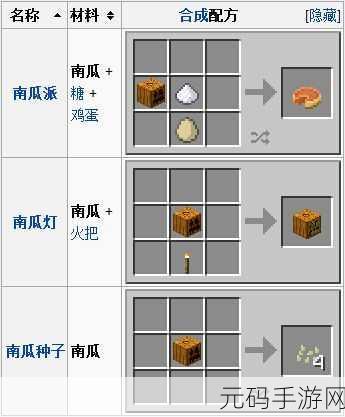 我的世界生存模式,南瓜寻觅秘籍大公开,解锁秋日探险新篇章