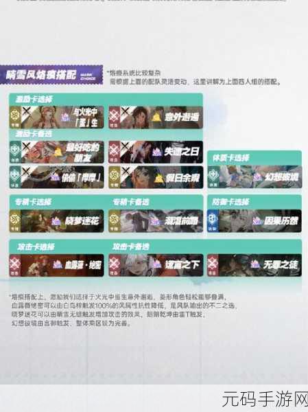 白荆回廊芙蕖风火雷元素车轮队,无敌战术大揭秘