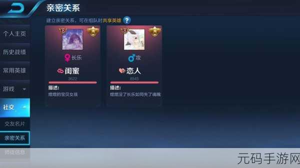 王者荣耀巧妙隐藏亲密关系秘诀大揭秘,保护隐私的新技巧