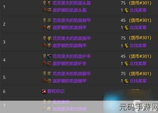 魔兽世界怀旧服WLK牌子装备兑换点全面解析