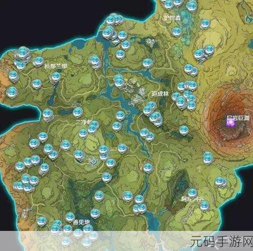 原神沙漠地图星蕈位置揭秘,探寻神秘星蕈的所在与特色