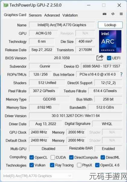 a770 显卡：1. ＂A770显卡：游戏性能的全新突破之选