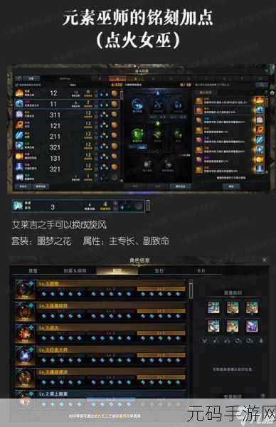 命运方舟元素巫师技能加点全攻略