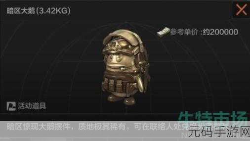 暗区突围,揭秘大鹅刷新神秘之地,探索手游新版本奇遇