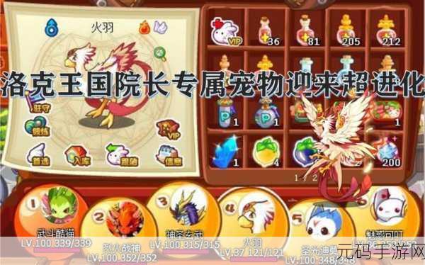 手游资讯,洛克王国火羽实力深度解析