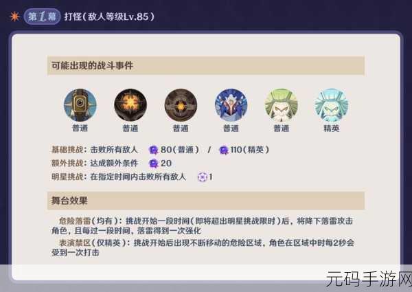 原神幻想真境剧诗困难模式第一幕通关秘籍