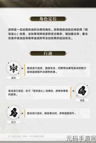崩坏星穹铁道彦卿装备携带全攻略