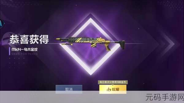 和平精英M416乌木金纹皮肤揭秘,稀有获取途径大公开