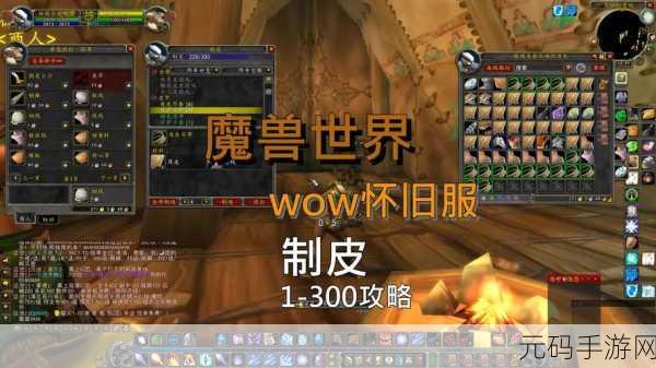 怀旧服制皮350到375官方下载:怀旧服制皮技能提升攻略:从350到375的全流程解析