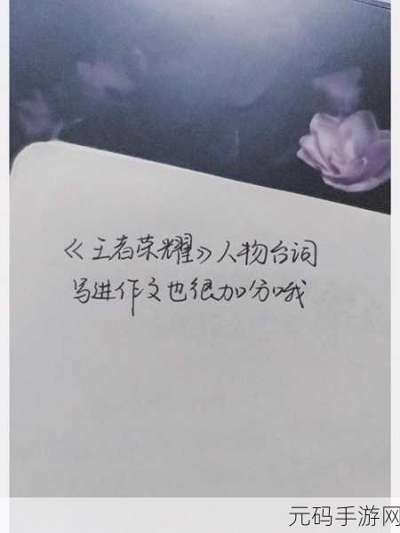 王者荣耀隐藏台词触发机制探秘,解锁英雄深层故事的钥匙
