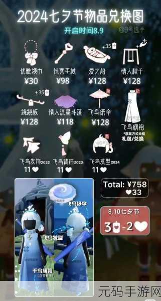 光遇 2023 七夕惊喜兑换物品大揭秘