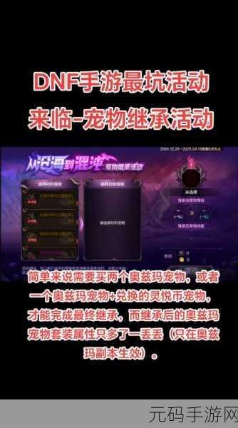 dnf至尊宠物怎么获得:如何获得DNF至尊宠物的详细攻略与技巧分享