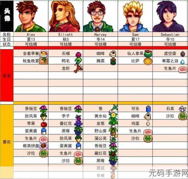 星露谷物语,探索 NPC 喜好的神秘密码