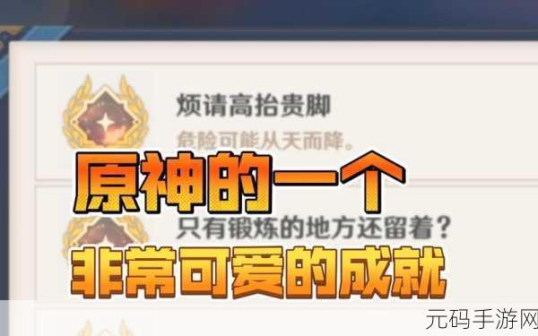 原神,轻松拿下烦请高抬贵脚成就秘籍