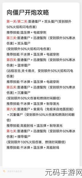 探秘,向僵尸开炮中的最强技能究竟为何?