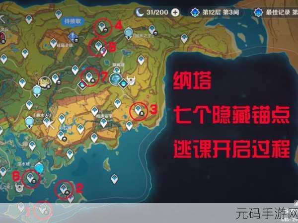 原神纳塔万火之瓯，探寻 10 大隐藏锚点的神秘解锁秘籍
