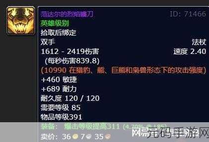 怀旧服德鲁伊武器:怀旧服德鲁伊武器的神秘传承与进化之路