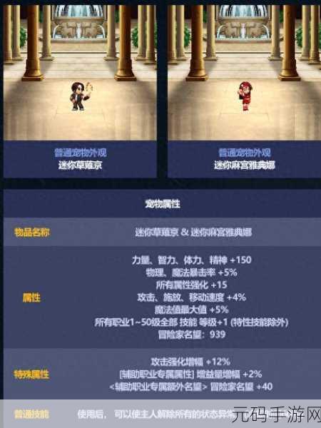 dnf宠物盘点:1. DNF宠物全解析:从稀有到实用的全面盘点